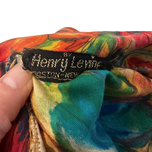 Vintage Henry Levine Button Down Collared Blouse S - Picture 4 of 5